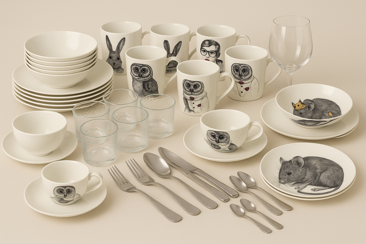Crockery set for 6