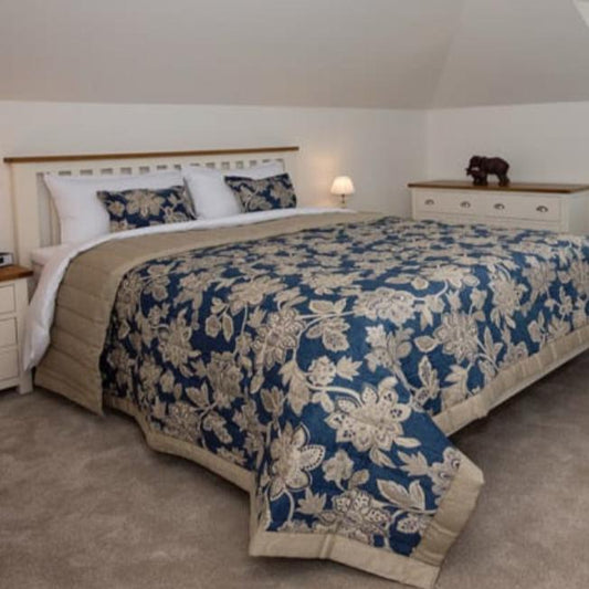 Dorma Dark Blue Bedspread & Pillows set